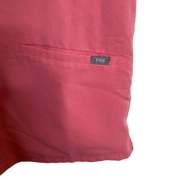 Figs Womens M Casma Three Pocket Scrub Top Peachy Pink Limited FW1100 Medical - Picture 5 of 13